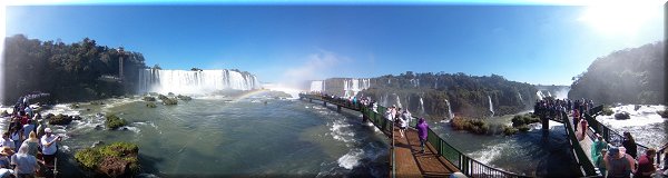 Passerelle du Mirador du Salto Santa Maria.